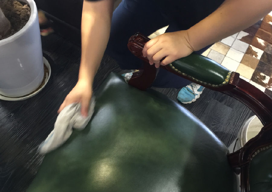 虎林市家具清洗案例